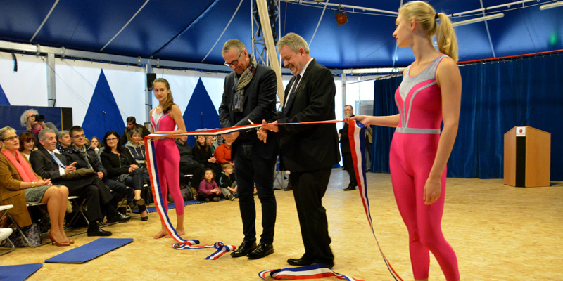 Inauguration du nouveau chapiteau à l’école du cirque à Bourges