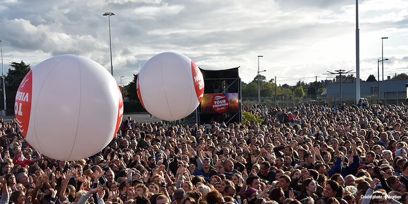 Tour Vibration 2017 a Orléans sponsorisé par la Caisse d'Epargne Loire-Centre