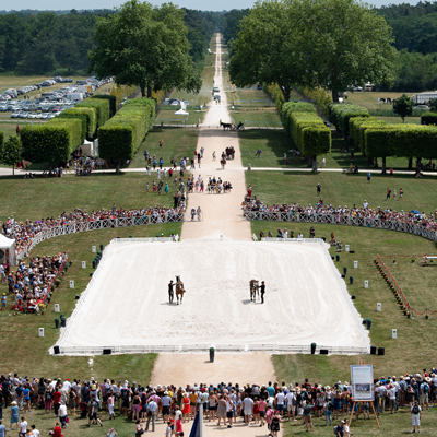 Chambord avec les 500 cavaliers 