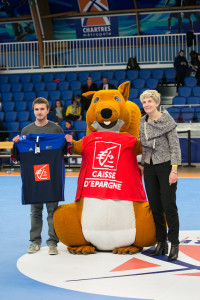 Nicole Etchegoïnberry au match Chartres Métropole Handball