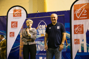 Nicole Etchegoïnberry au match Chartres Métropole Handball